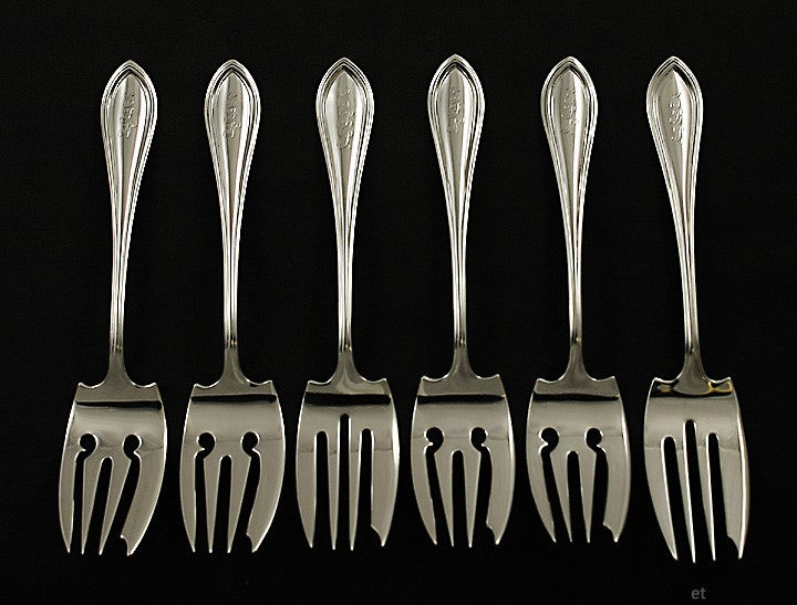 6 Watson King Philip Sterling Silver Dessert Forks
