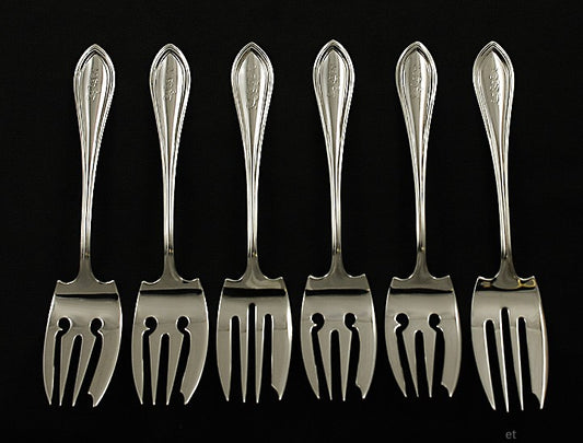 6 Watson King Philip Sterling Silver Dessert Forks