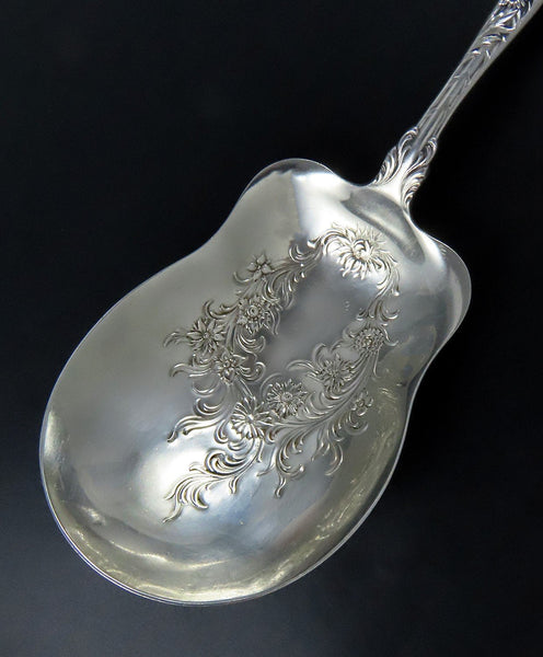 Fabulous Dominick Haff No 10 Sterling Silver Lg Berry Casserole Spoon 9 1/8"