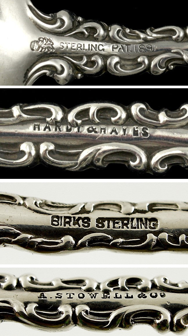 12 Fine Sterling Whiting Louis XV 1891 Gumbo Spoons