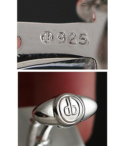 Sterling Silver Mother of Pearl Onyx Dolan Bullock Cufflinks