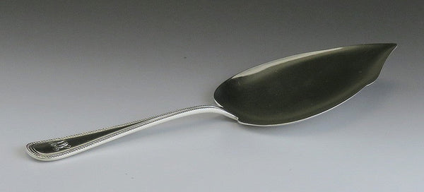 Antique Sterling Silver Frank Smith Bead 1917 Pastry Cake Pie Fish Server 9 1/2"