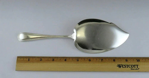 Antique Sterling Silver Frank Smith Bead 1917 Pastry Cake Pie Fish Server 9 1/2"