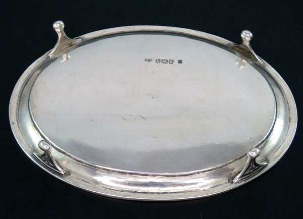 1785 Classical Georgian Sterling Silver Footed Tray 6 1/4 Inches Long