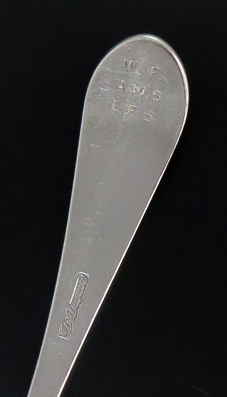 1793 Handsome Coin Silver Serving Spoon Daniel Dupuy 9 1/4 Inches