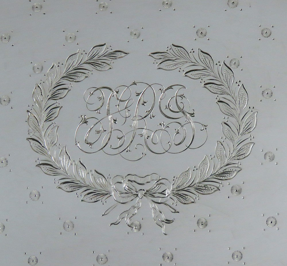 Antique American Sterling Silver JE Caldwell Footed Tray/Platter