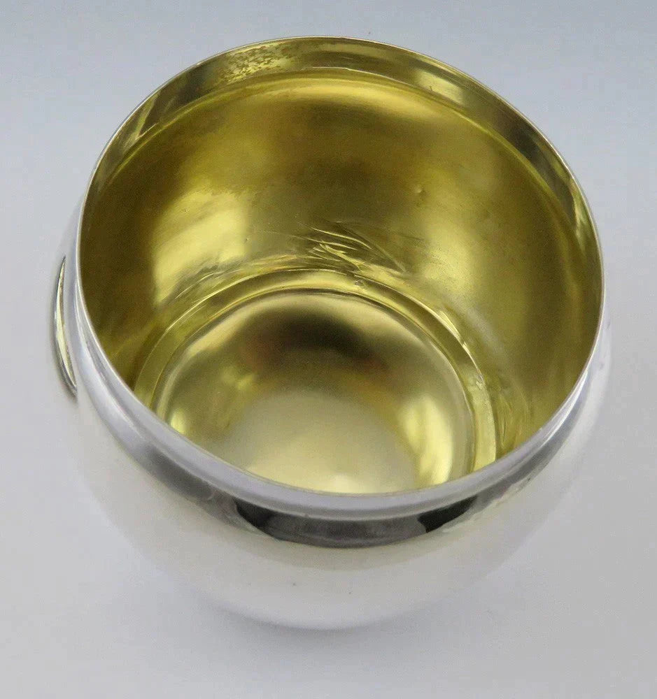 Antique 1890 Art Nouveau Shreve Crump Low Sterling Silver Dresser Vanity Jar Box