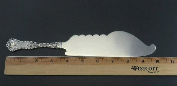 Antique Sterling Silver Dominick Haff Charles II 1894 Fish Pastry Slice Knife
