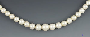 Wonderful Japanese Strand of Pearls Sterling Clasp Necklace