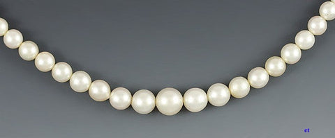 Wonderful Japanese Strand of Pearls Sterling Clasp Necklace