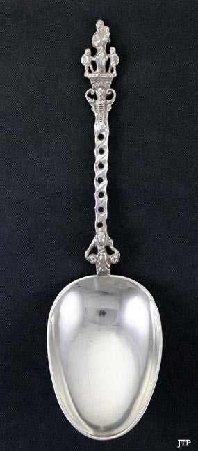 Vintage Dutch Silver Figural Apostle Style Souvenir Brussels Spoon