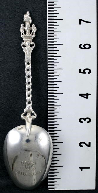 Vintage Dutch Silver Figural Apostle Style Souvenir Brussels Spoon