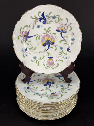 11 Coalport Fanfare Japan Pattern Bread Plates 6.75 Inches