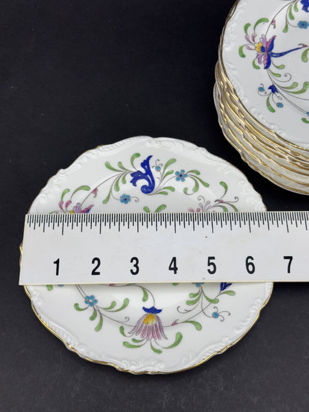 11 Coalport Fanfare Japan Pattern Bread Plates 6.75 Inches