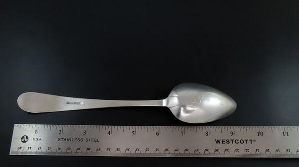 c1790 Handsome Coin Silver Serving Spoon Samuel Richards Maker 9"