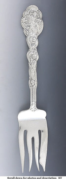 Antique Gorham Versailles 1888 Sterling Silver Serving Fork 8 1/4"