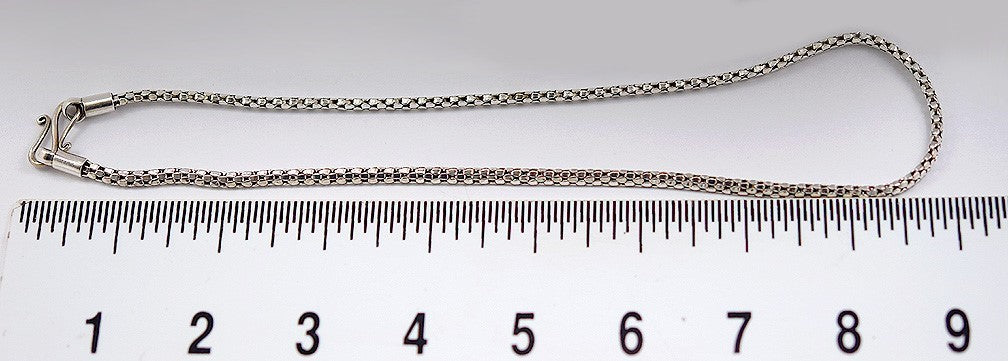 Gorgeous Modern Sterling Silver and Turquoise Necklace Rope Chain 19 Inches