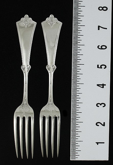 11 Knowles & Ladd Crete Sterling Silver Dinner Forks