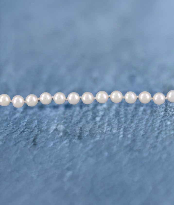 Classy 30" Strand ~7.5mm Pearl Necklace Individually Knotted