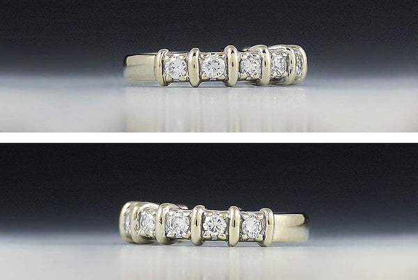 Brilliant 14K White Gold ~.50ct Diamond Anniversary Band Ring