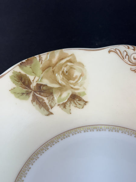 Antique Hermann Ohme Silesia Old Ivory Porcelain 84 Round Serving Bowl