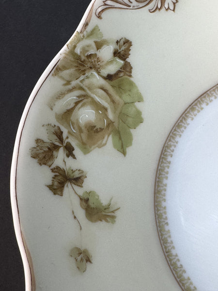 Antique Hermann Ohme Silesia Old Ivory Porcelain 84 Round Serving Bowl