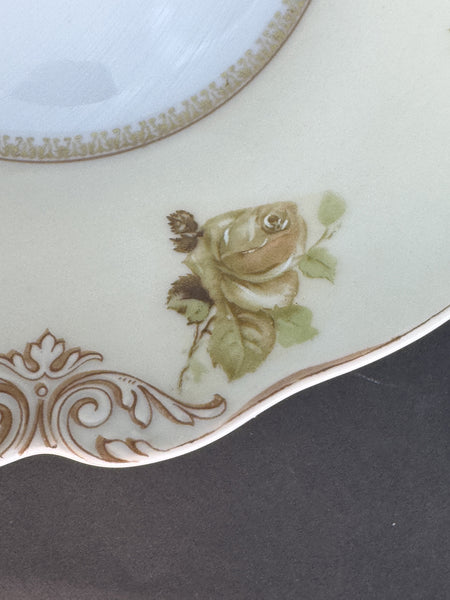 Antique Hermann Ohme Silesia Old Ivory Porcelain 84 Round Serving Bowl