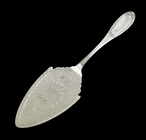 c1860 Bigelow Bros Kennard Sterling Silver Olive Pattern Pie Cake Server