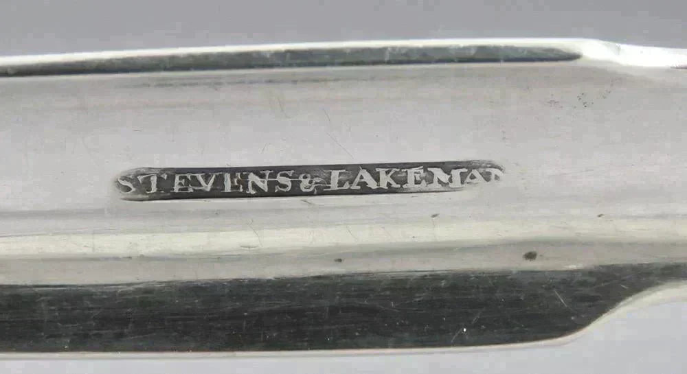 Antique c1825 American Coin Silver Stevens & Lakeman Salem MA Sugar Tongs
