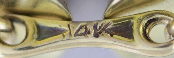 Antique c1910s-1920s Classic Pair 14k Gold Two Tone Cufflinks