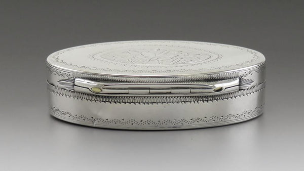 Fine Antique Early 19th Century French First Standard 950 Silver Snuff Box