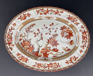 Large Old Copeland Spode India Tree Platter 14 3/4 by 11 1/2 inches