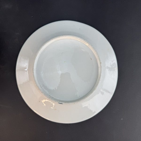 Nice Pair c1790-1820 English Georgian Gold White Porcelain 8.25" Plates