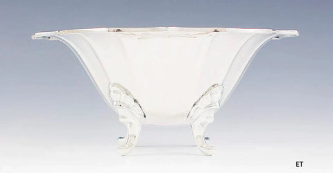 Lovely Antique c1900 Austrian Wiener Werkstatte Footed Bowl 800 Silver NO MONO