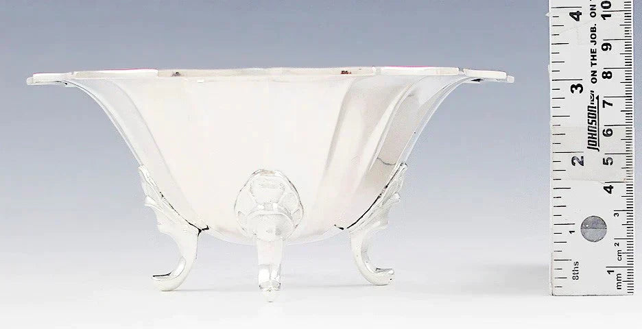 Lovely Antique c1900 Austrian Wiener Werkstatte Footed Bowl 800 Silver NO MONO