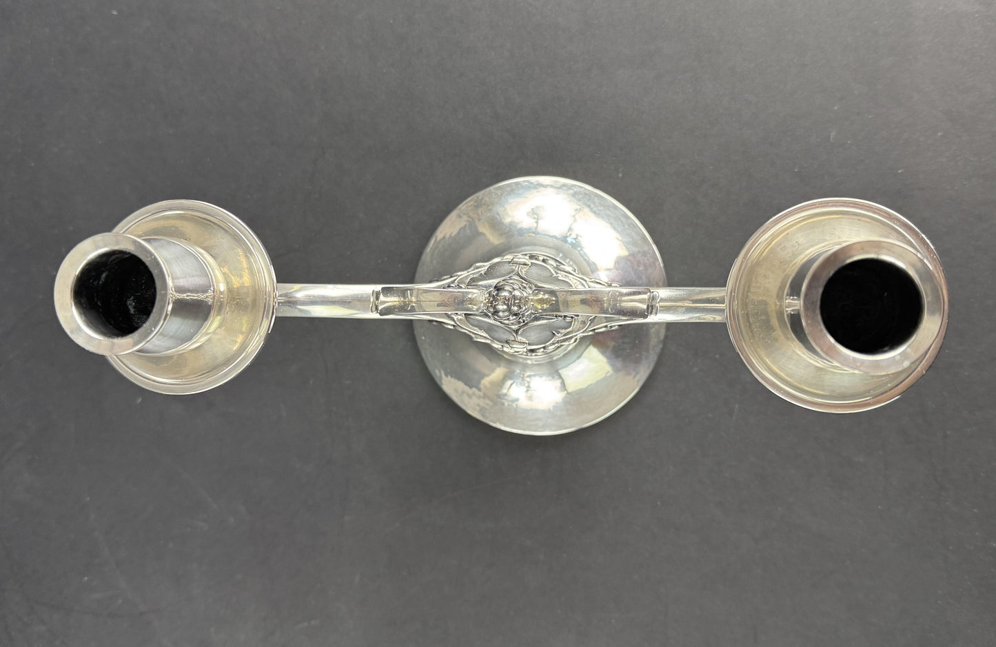 Stylish Pair Gorham Sterling Silver Jensen Style Double Arm Candelabra