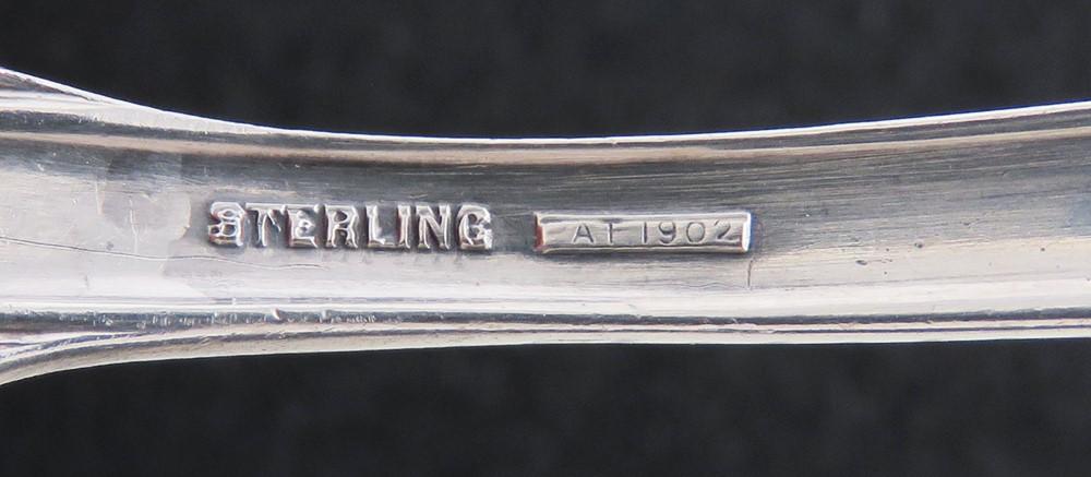 Pretty Art Nouveau Sterling Silver Fish Pastry Server R monogram