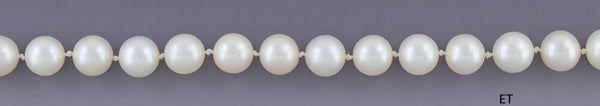 Fancy 9mm 32" Strand of Akoya Pearls 14K Gold Clasp Necklace