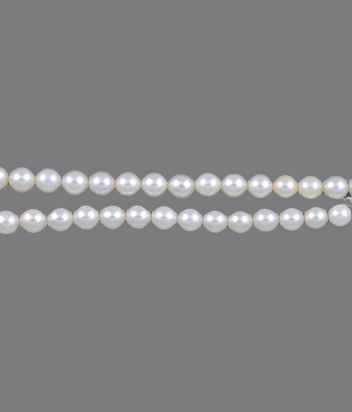 Great Quality Graduated Pearl Necklace Silver Clasp