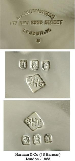 Fine Quality 1923 English Britannia Silver Inkwell