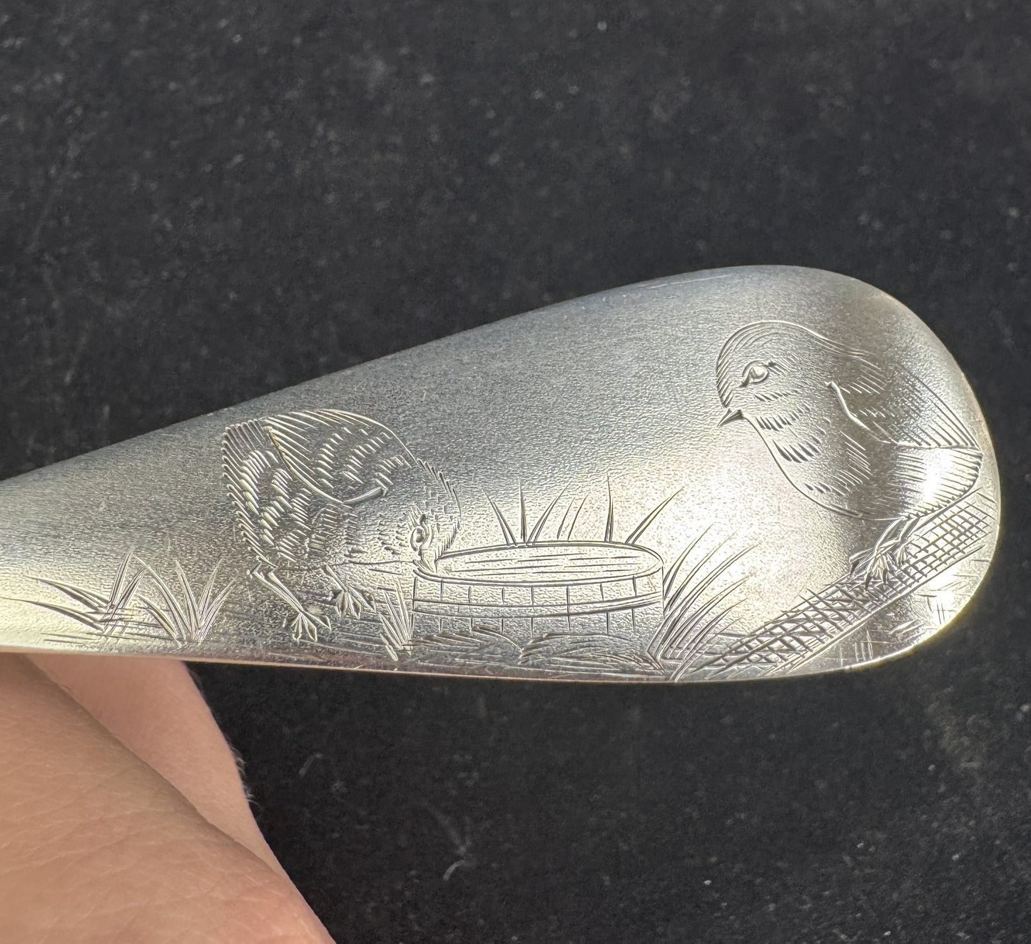 Superb Knowles Sterling Silver Pasta Server circa 1880