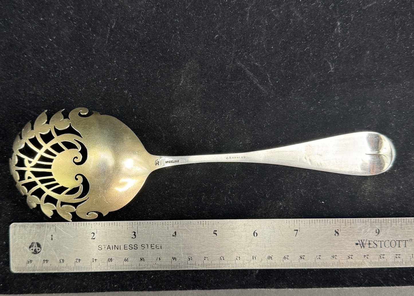 Superb Knowles Sterling Silver Pasta Server circa 1880