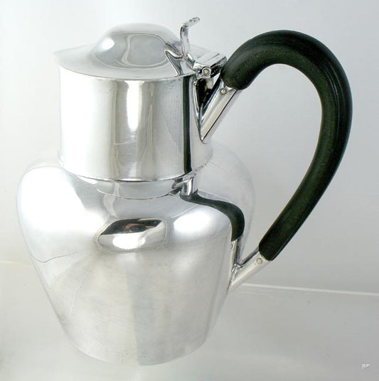 Antique 1905 English Sterling Silver Hot Milk/Chocolate Pot