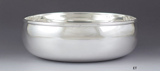 Vintage Dabbene Milan Italian 800 Silver Stout Serving Bowl Dish 6 3/4"