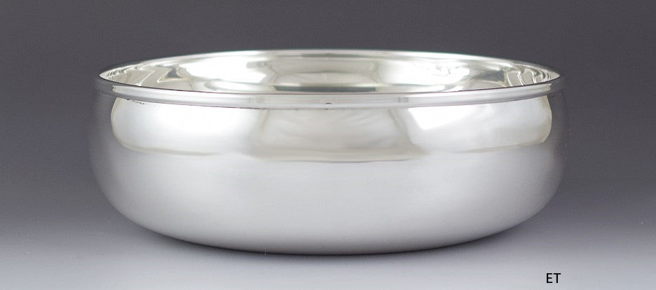 Vintage Dabbene Milan Italian 800 Silver Stout Serving Bowl Dish 6 3/4"