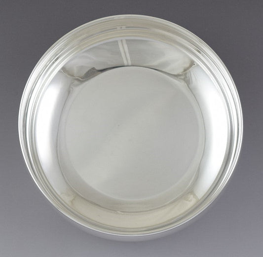 Vintage Dabbene Milan Italian 800 Silver Stout Serving Bowl Dish 6 3/4"