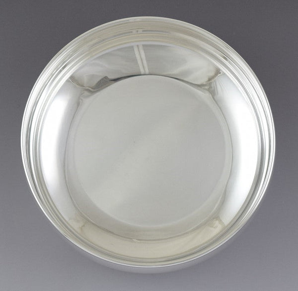 Vintage Dabbene Milan Italian 800 Silver Stout Serving Bowl Dish 6 3/4"