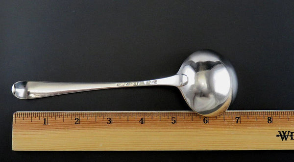 Antique 1737 English Georgian Sterling Silver Gravy Sauce Ladle NO MONO