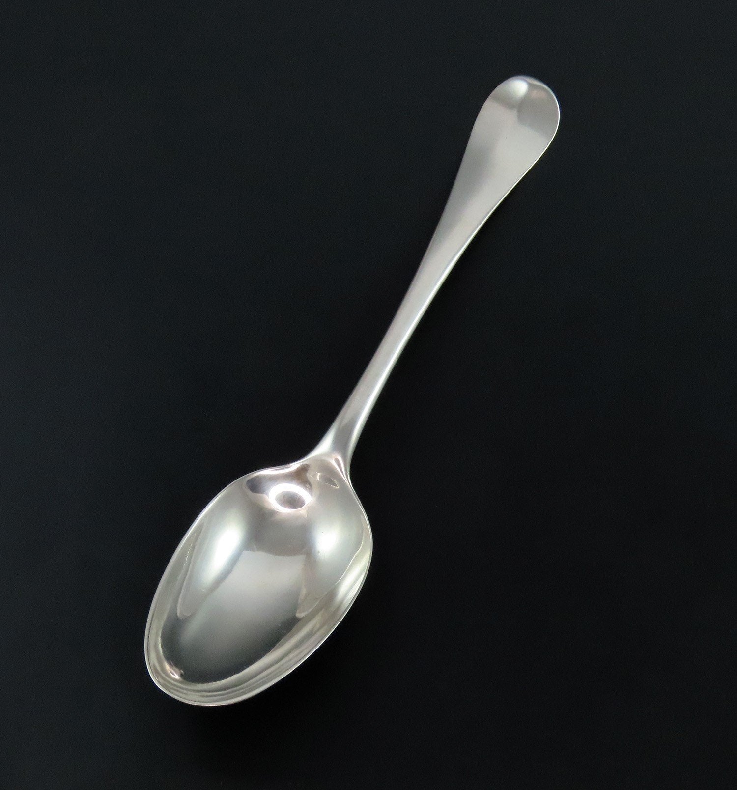 1736 Antique English Sterling Silver Serving Spoon