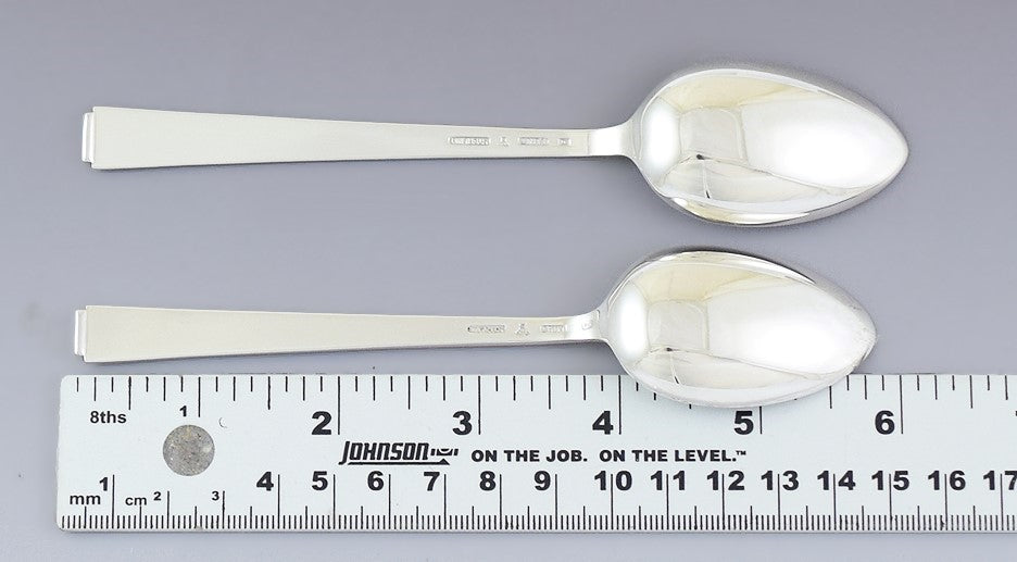 Fab set 6 Lunt Sterling Silver Modern Classic Teaspoons